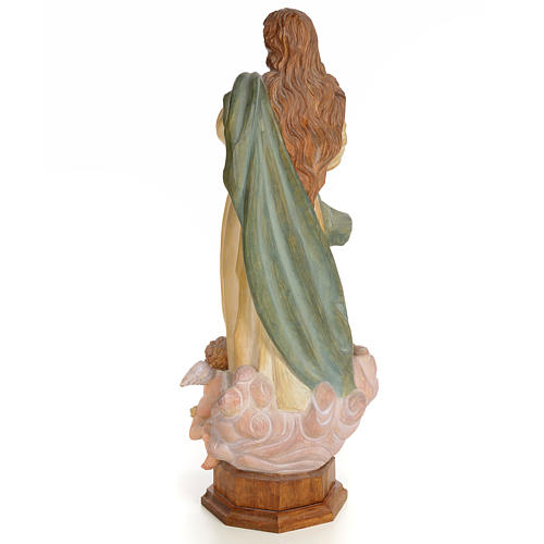 Statue de l'Immaculée Conception 60 cm bois peint 3