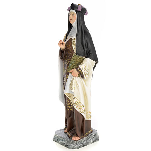 Santa Teresa di Gesù 60 cm pasta di legno dec. elegante 2