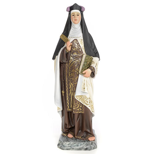 Santa Teresa de Liseux 60 cm pasta madeira acab. elegante 1