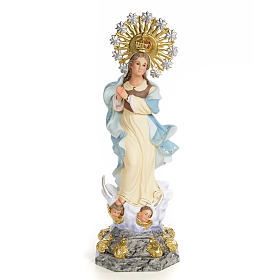 Inmaculada Concepción 50cm pasta de madera dec. Elegante