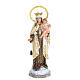 Our Lady of Mount Carmel statue 50cm, wood paste, elegant decora s1