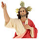 Sacro Cuore di Gesù 60 cm pasta di legno dec. fine s4