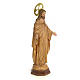 Sacred Heart of Jesus statue 50cm, wood paste, burnished decorat s4