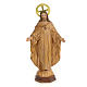 Sacro Cuore di Gesù 50 cm pasta di legno dec. Brunita s1