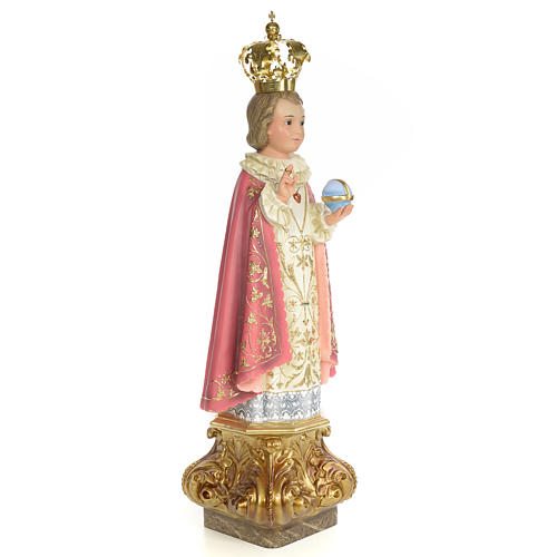 Baby Jesus of Prague statue 60cm, wood paste, elegant decoration 4