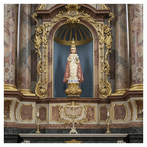 Baby Jesus of Prague statue 60cm, wood paste, elegant decoration 2