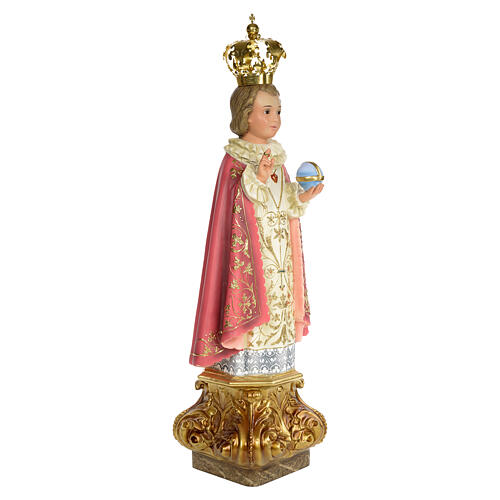 Baby Jesus of Prague statue 60cm, wood paste, elegant decoration 4