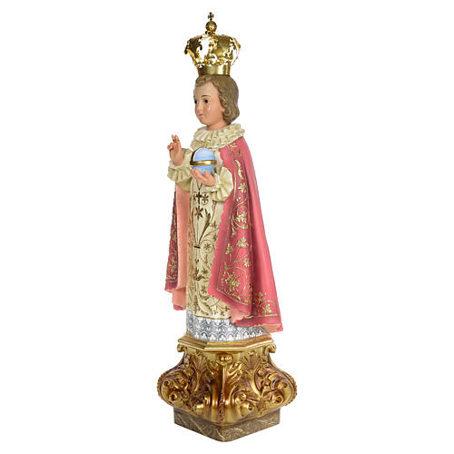 Menino Jesus de Praga 80 cm pasta madeira acab. elegante 3