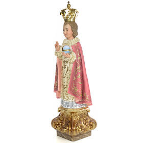 Baby Jesus of Prague statue 60cm, wood paste, elegant decoration