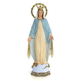 Statue Vierge Miraculeuse 60 cm pâte à bois