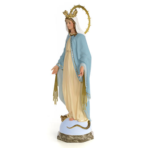Statue Vierge Miraculeuse 60 cm pâte à bois 2