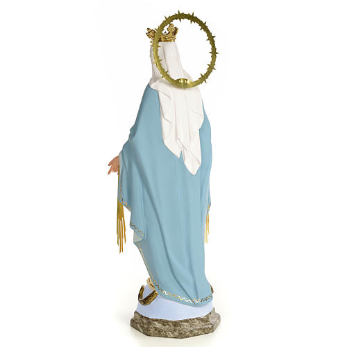Vergine Miracolosa 60 cm pasta di legno dec. fine 3