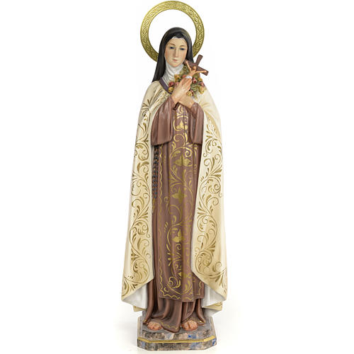 Saint Therese statue 60cm, wood paste, elegant decoration 1