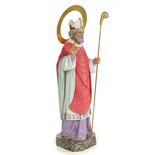 Saint Ildephonsus statue 60cm, wood paste, fine decoration 4