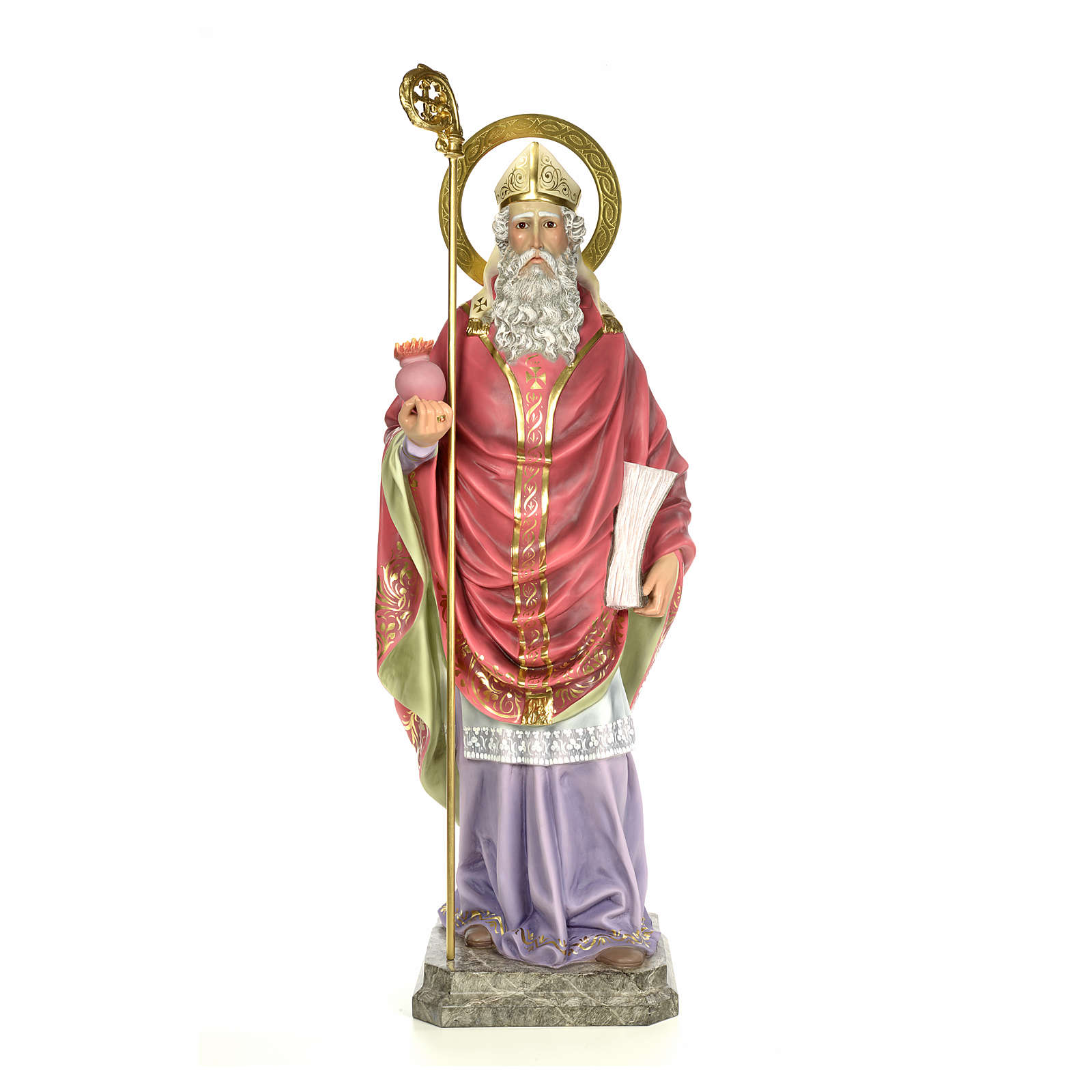 Saint Augustine statue 120cm, wood paste, elegant decoration | online