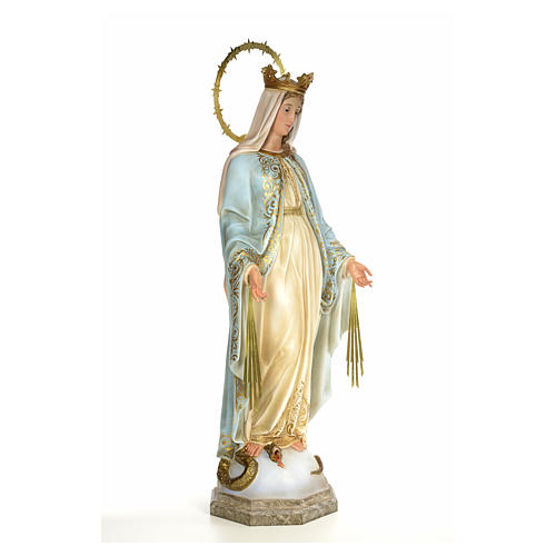 Miraculous Madonna statue 120cm, wood paste, elegant decoration 4