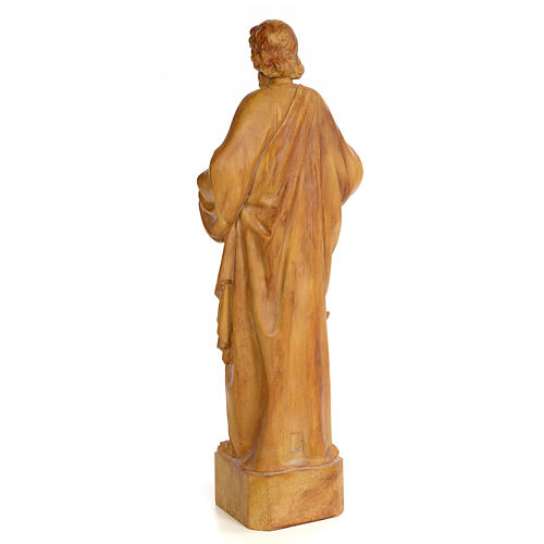 Saint Matthew 60cm, wood paste, burnished decoration 3