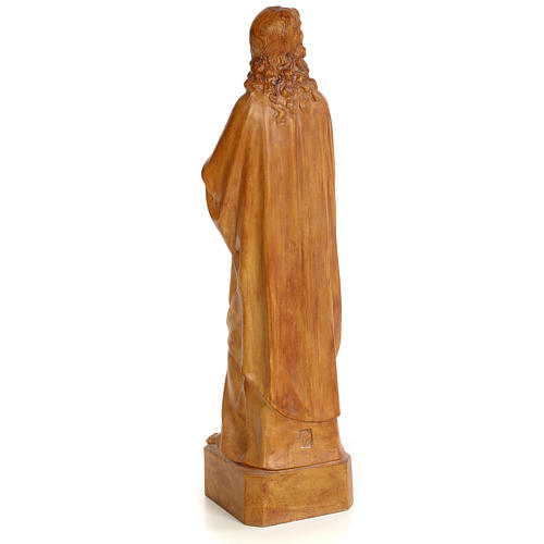 San Giovanni Evangelista 60 cm pasta di legno dec. brunita 3