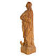 San Giovanni Evangelista 60 cm pasta di legno dec. brunita s2