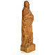 San Giovanni Evangelista 60 cm pasta di legno dec. brunita s4