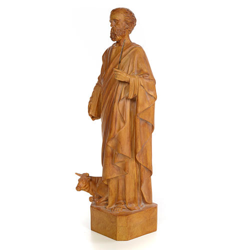 Saint Luke 60cm, wood paste, burnished decoration 2