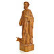 Saint Luke 60cm, wood paste, burnished decoration s2