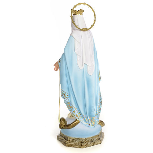 Virgen Milagrosa 50cm pasta de madera dec. Elegante 3