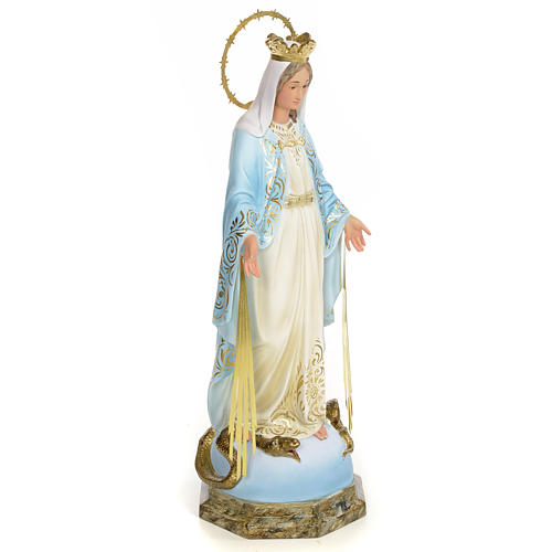 Vergine Miracolosa 50 cm pasta di legno dec. elegante 4