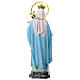 Madonna del Rosario 40 cm pasta di legno dec. elegante s5