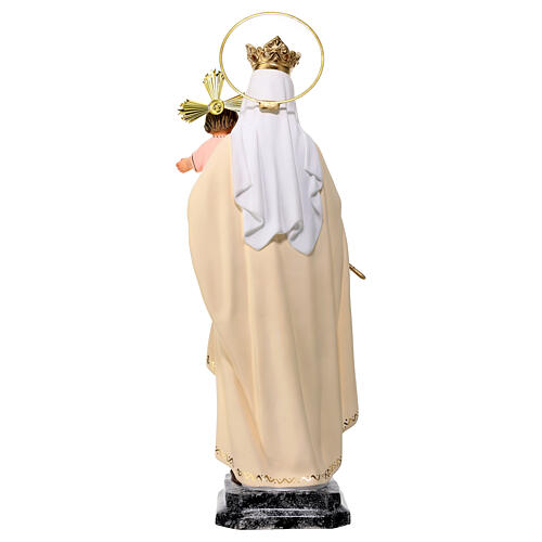 Vergine del Carmelo 40 cm pasta di legno dec. fine 7