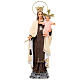 Vergine del Carmelo 40 cm pasta di legno dec. fine s1