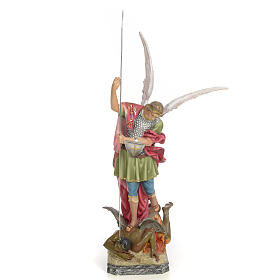 Saint Michael 50cm, wood paste, elegant decoration