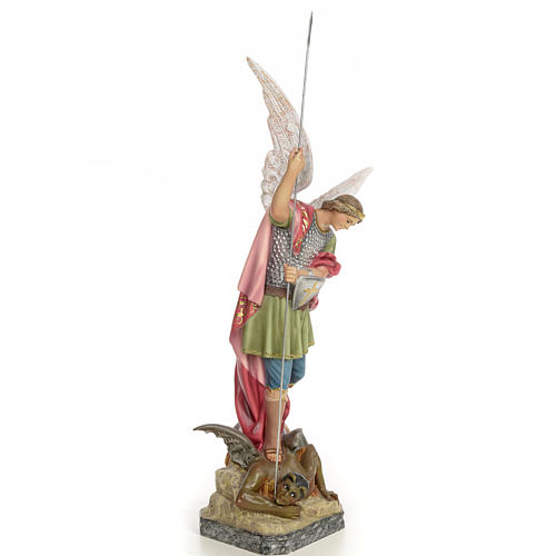Saint Michael 50cm, wood paste, elegant decoration 4