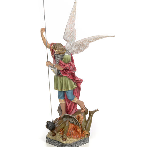 Saint Michael 50cm, wood paste, elegant decoration 2