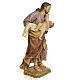 St Joseph et enfant 80 cm pâte à bois fin. vieillie s4