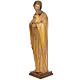 Vergine con bambino 100 cm pasta di legno dec. brunita s2