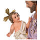 San Giuseppe con bambino 120 cm pasta di legno dec. elegante s4