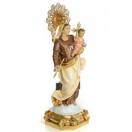 Virgen del Carmen 50cm pasta de madera dec. especial 4