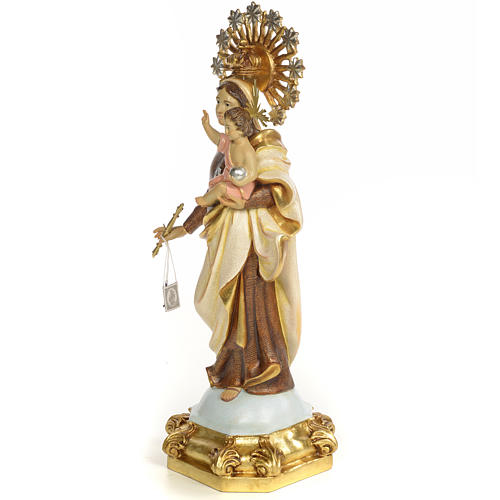 Madonna del Carmelo 50 cm pasta di legno dec. speciale 2