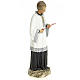 Saint Aloysius Gonzaga 30cm, wood paste, fine decoration s4