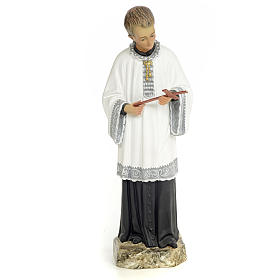 Święty Alojzy Gonzaga 30 cm ścier drzewny dek. skromne