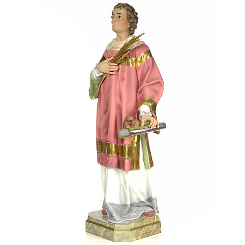 Statue Saint Étienne martyr 150 cm pâte à bois finition élégante 2