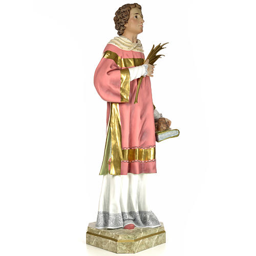 Statue Saint Étienne martyr 150 cm pâte à bois finition élégante 4