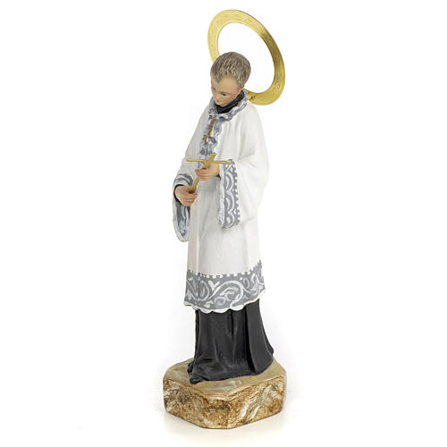 Saint Aloysius Gonzaga 20cm, wood paste, elegant decoration 2