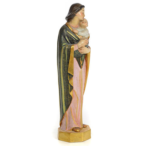 Gottesmutter mit Christkind 30cm Holzmasse, spezielles Finish 4