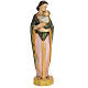 Vergine con bimbo 30 cm pasta di legno dec. speciale s1