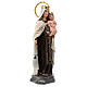 Our Lady of Mount Carmel 20cm, wood paste, elegant decoration s4