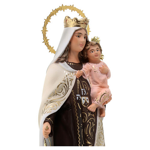 Virgen del Carmen 20cm dec. Elegante pasta de madera 2