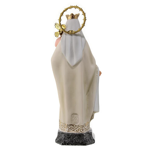 Virgen del Carmen 20cm dec. Elegante pasta de madera 5