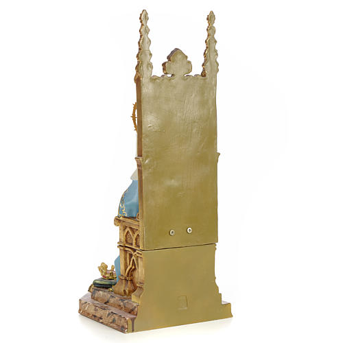 Sacro Cuore Maria in trono 40 cm pasta legno dec. superiore 7
